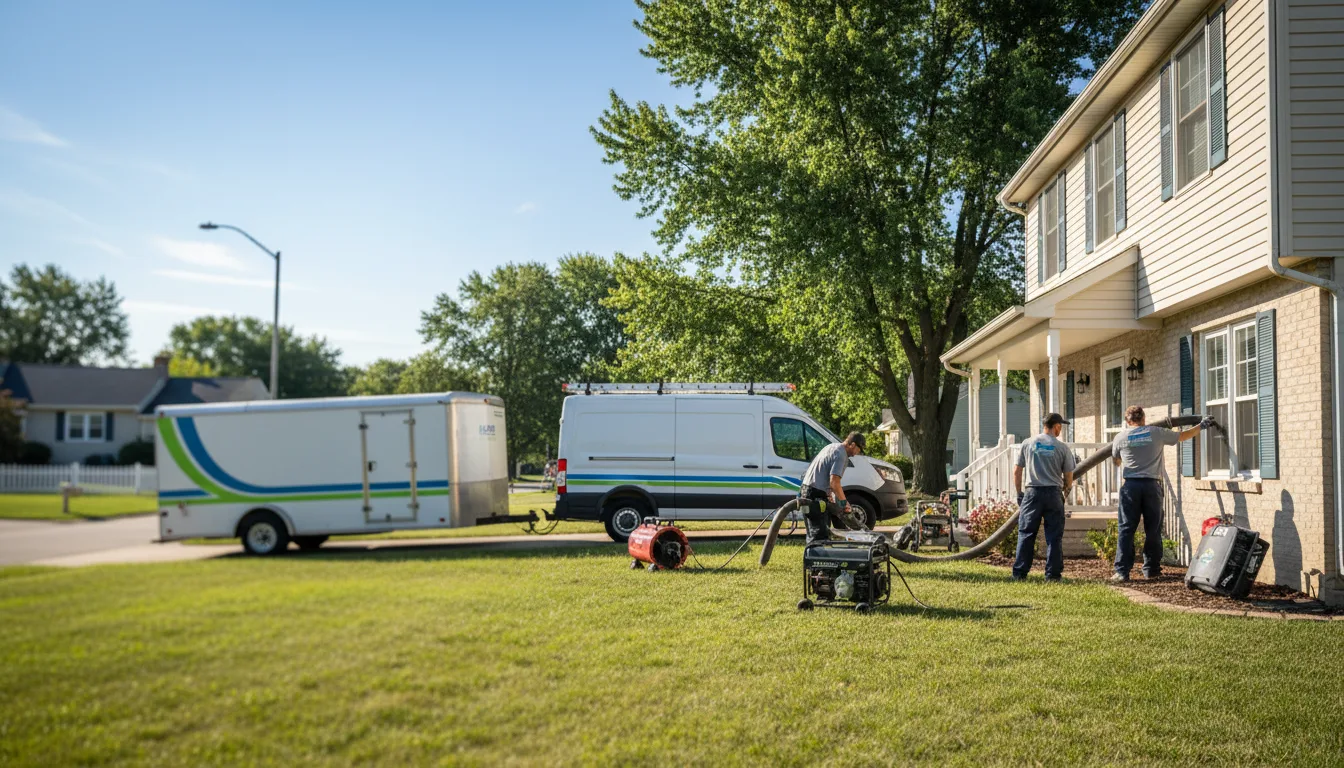 Flooded Basement Restoration And Cleanup With Repair in Prairie Creek, IN near me